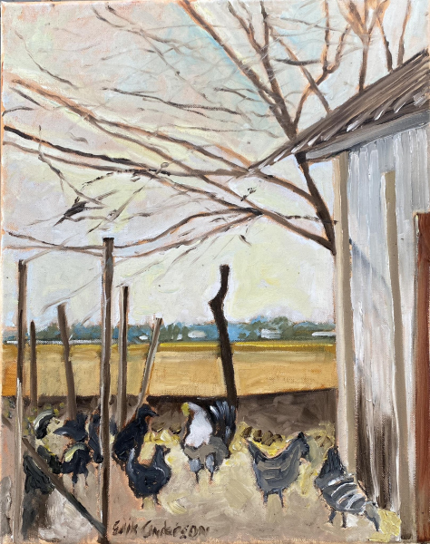 Chickens in the Wind 2024 (sold)